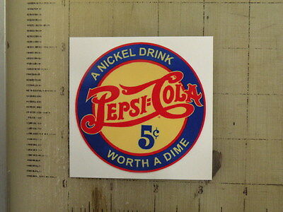 Vintage Pepsi Sticker Decal Sign 3" Diameter